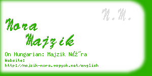 nora majzik business card